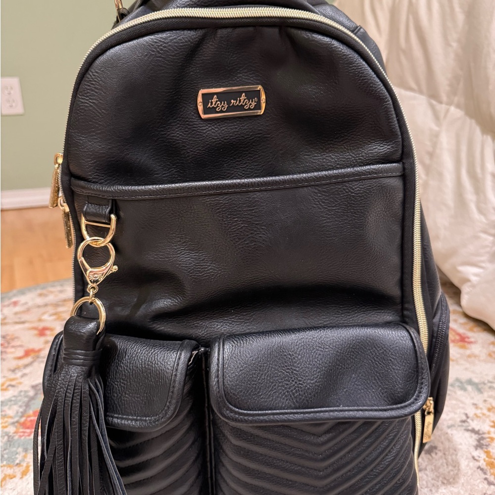 Itzy Ritzy Black Backpack Diaper Bag
